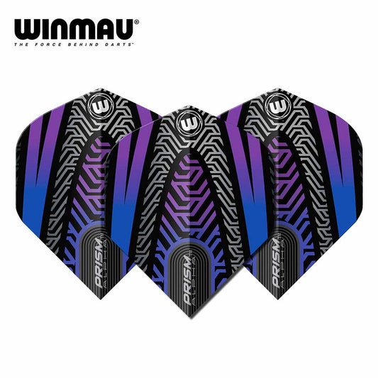 Winmau Prism Alpha Black & Purple Dart Flights