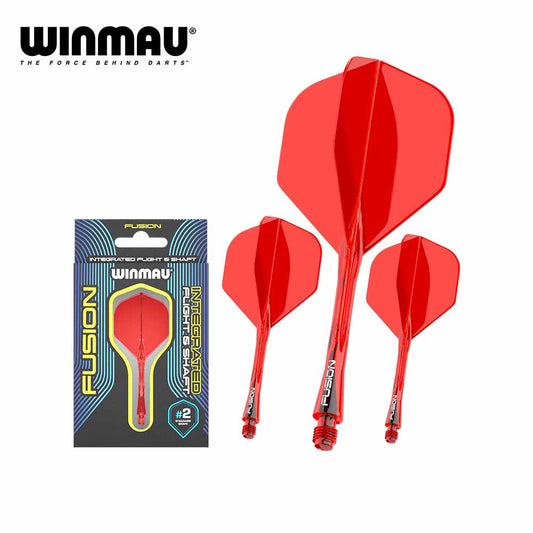 Winmau Fusion Integrated Red Flight & Shaft
