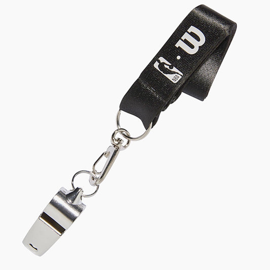WILSON NBA BRASS WHISTLE WITH LANYARD