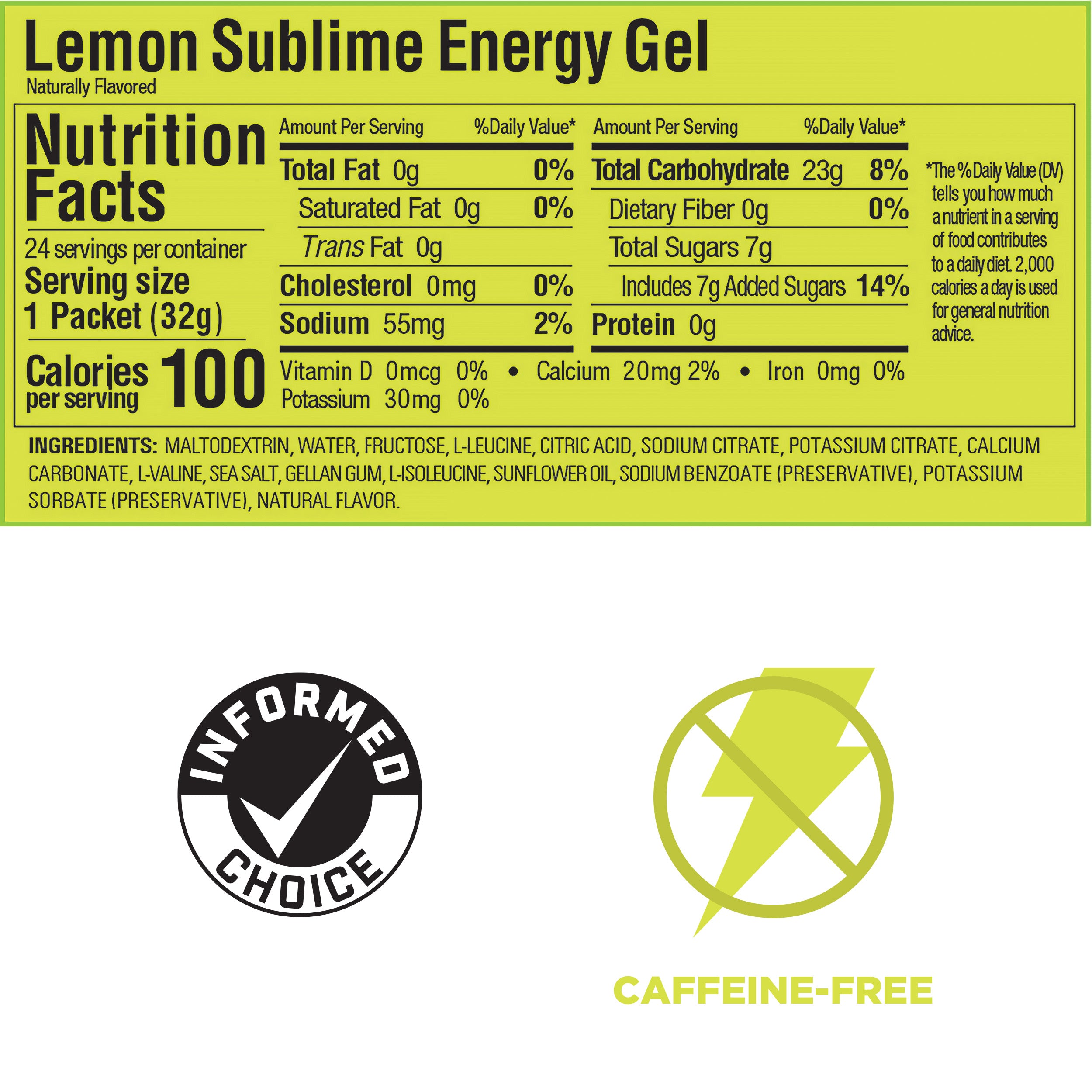 GU Lemon Sublime Energy Gel (Best by: May 2025)
