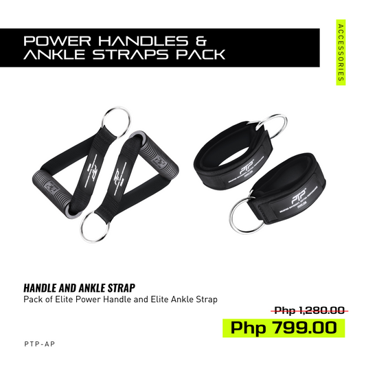 PTP Elite Power Handles And Ankle Straps Pack