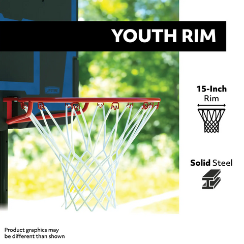 LIFETIME 32" Youth Adjustable Portable Basketball Hoop
