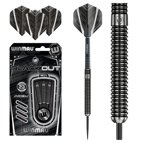 Winmau Blackout 90% Tungsten Alloy Darts