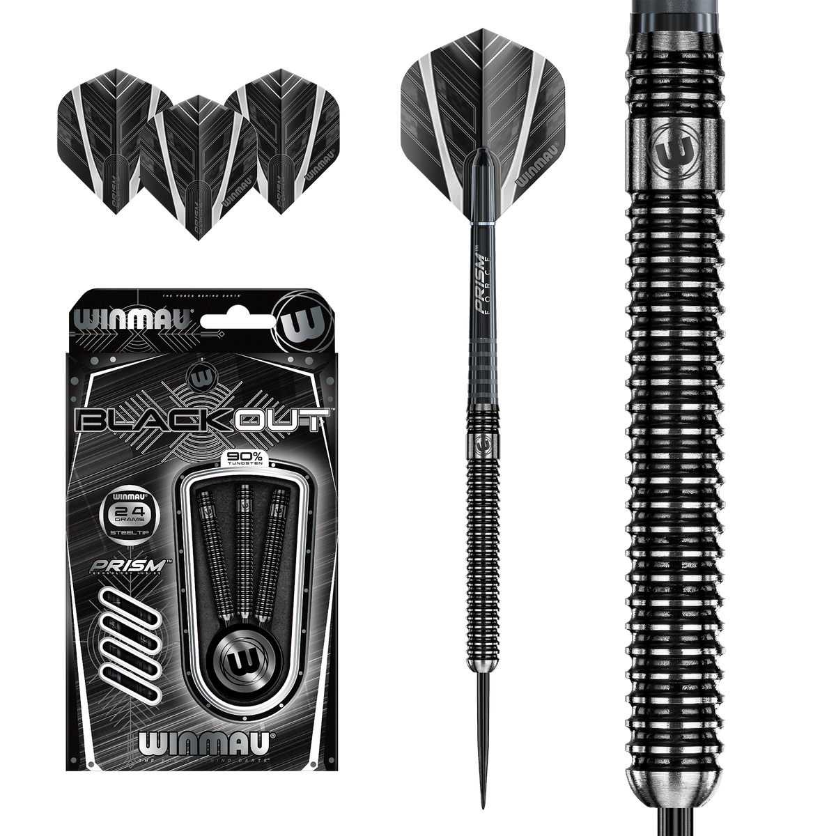Winmau Blackout 90% Tungsten Alloy Darts