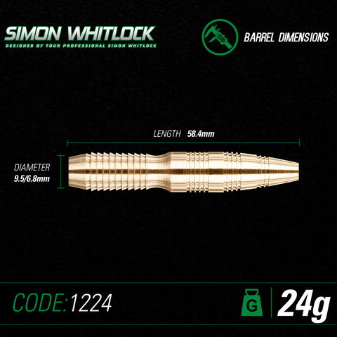 Winmau Simon Whitlock Brass Steel Tip Darts