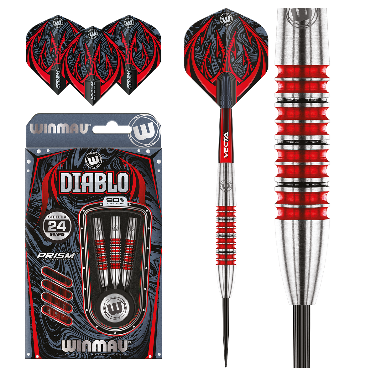 Winmau Diablo Torpedo 90% Tungsten Alloy Steeltip Darts