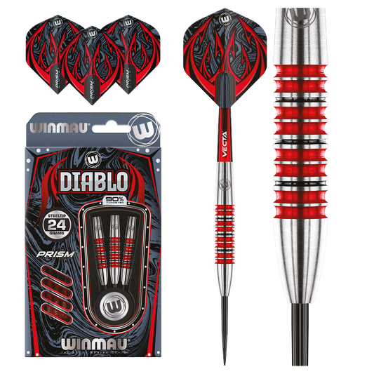 Winmau Diablo Torpedo 90% Tungsten Alloy Steeltip Darts