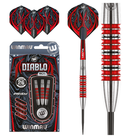 Winmau Diablo Torpedo 90% Tungsten Alloy Steeltip Darts