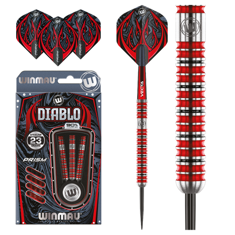 Winmau Diablo Parallel 90% Tungsten Alloy Steeltip Darts