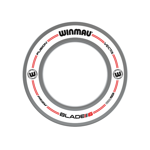 Winmau Plasma Ice Dartboard Light & Grey/White Pro-Line Surround Bundle