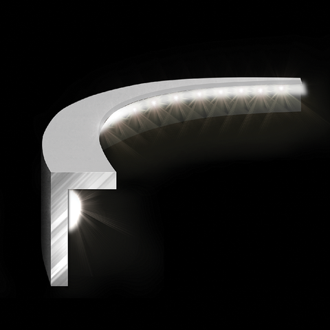 Winmau Plasma Ice Dartboard Light & Grey/White Pro-Line Surround Bundle