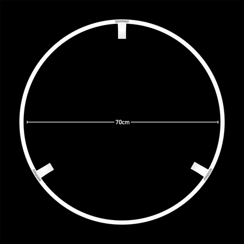 Winmau Plasma Ice Dartboard Light & Grey/White Pro-Line Surround Bundle