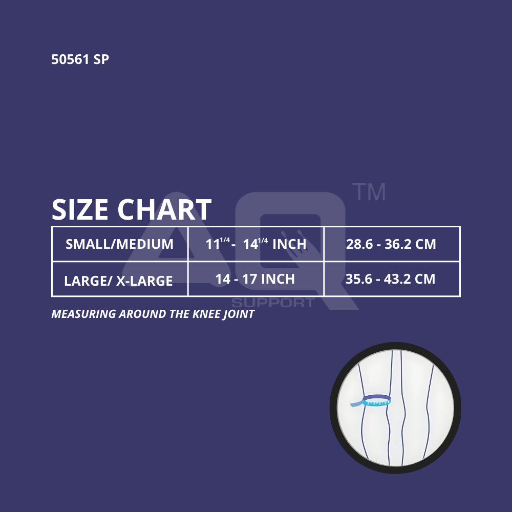 AQ Adjustable Knee Stabilizer W/stays