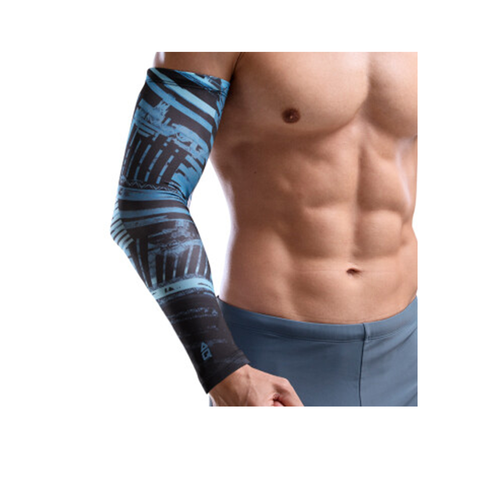 AQ Compression Arm Sleeve (Black City Blue)