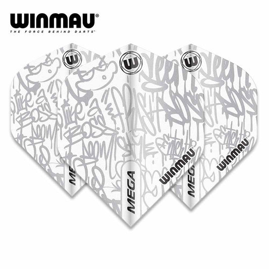 Winmau Mega Standard White Dart Flights
