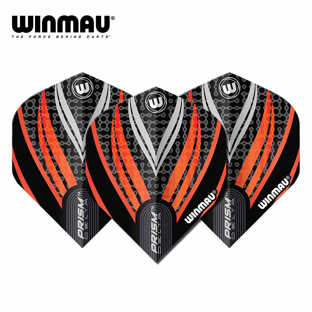 Winmau Prism Delta Black, White & Orange Dart Flights
