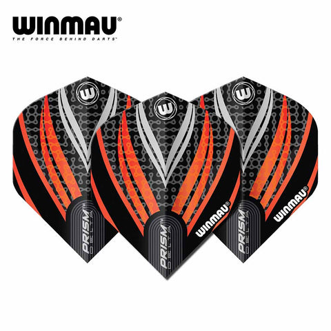 Winmau Prism Delta Black, White & Orange Dart Flights