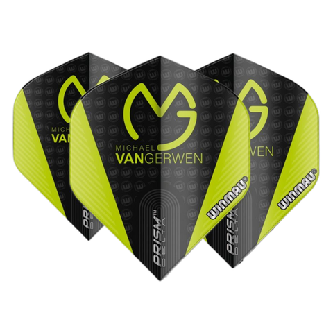 Winmau Prism Delta MvG Black & Green Dart Flights