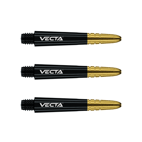 Winmau Vecta Black- Gold Darts Shafts