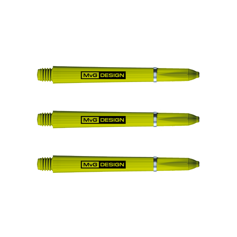 Winmau MVG Design Nylon + Ring Grip Green Darts Shafts