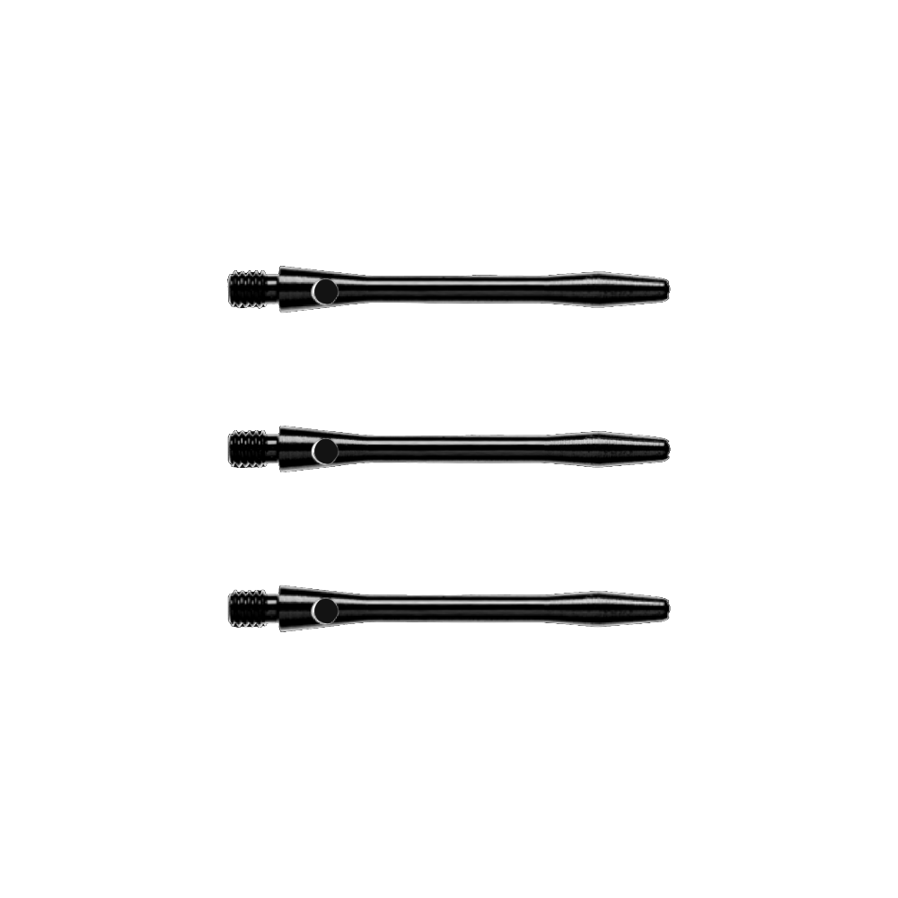 Winmau Anodised Aluminium Short Black Darts Shafts