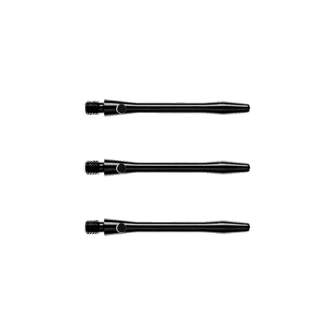 Winmau Anodised Aluminium Short Black Darts Shafts