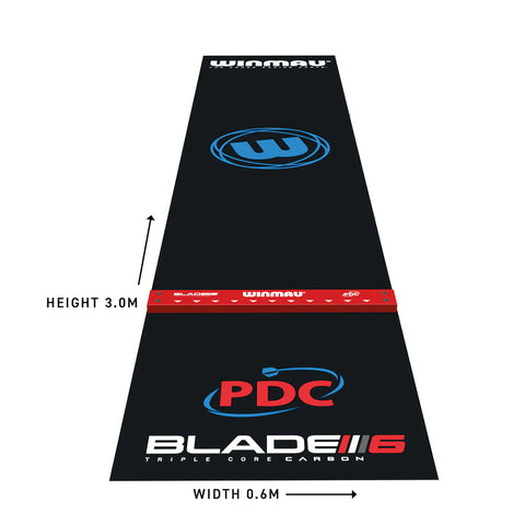 Winmau Pro Zone Precision PVC Dart Mat & Integrated Oche