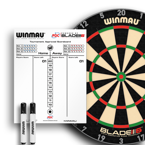 Winmau Dry Wipe Score Board - PDC Design