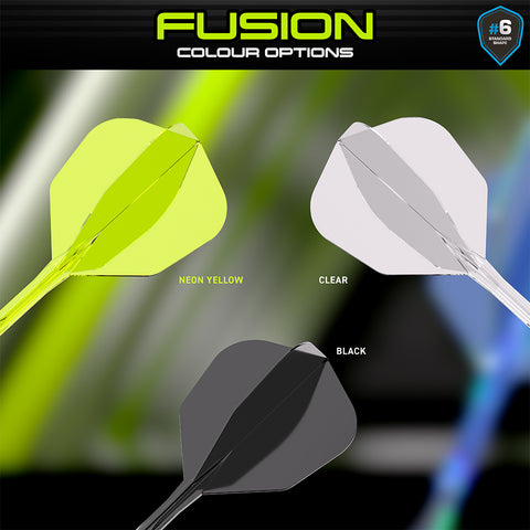 Winmau Fusion #6 Shape Integrated Yellow Flight & Shaft