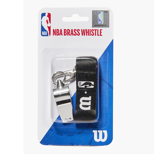WILSON NBA BRASS WHISTLE WITH LANYARD