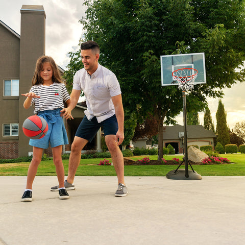 LIFETIME 30" Polycarb Adjustable System Youth Portable Basketball Hoop