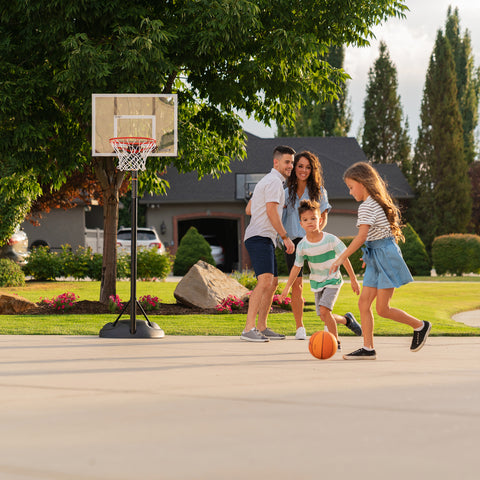 LIFETIME 30" Polycarb Adjustable System Youth Portable Basketball Hoop