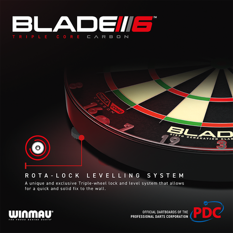 Winmau Blade 6 Carbon Triple Core Dart Board