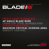 Winmau Blade 6 Carbon Triple Core Dart Board