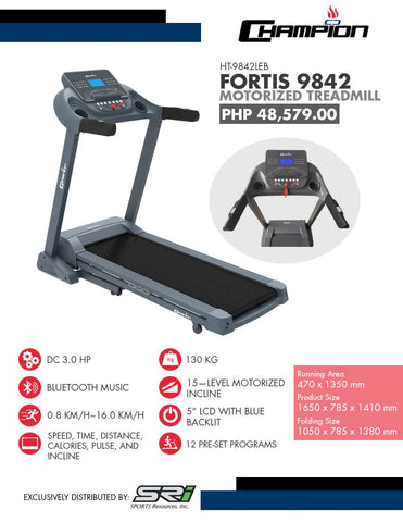 Champion EE Treadmill Motorized Fortis 9842