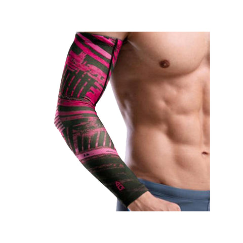 AQ Compression Arm Sleeve (Black City Pink)