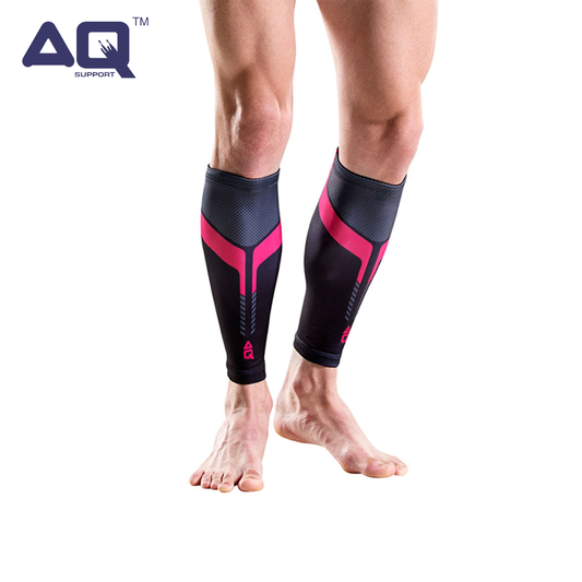 AQ Compression Calf Sleeve (Black Powder Pink)