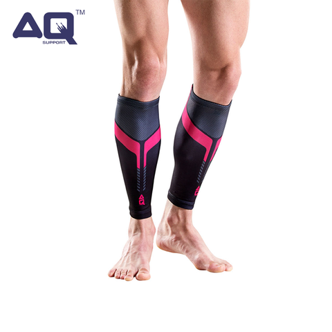 AQ Compression Calf Sleeve (Black Powder Pink)
