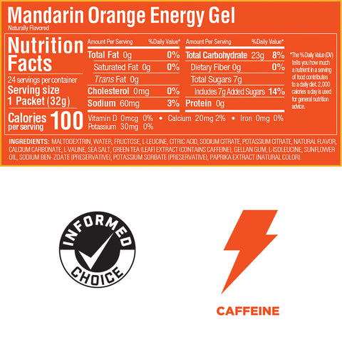 GU Mandarin Orange Gel (Best by: May 2025)