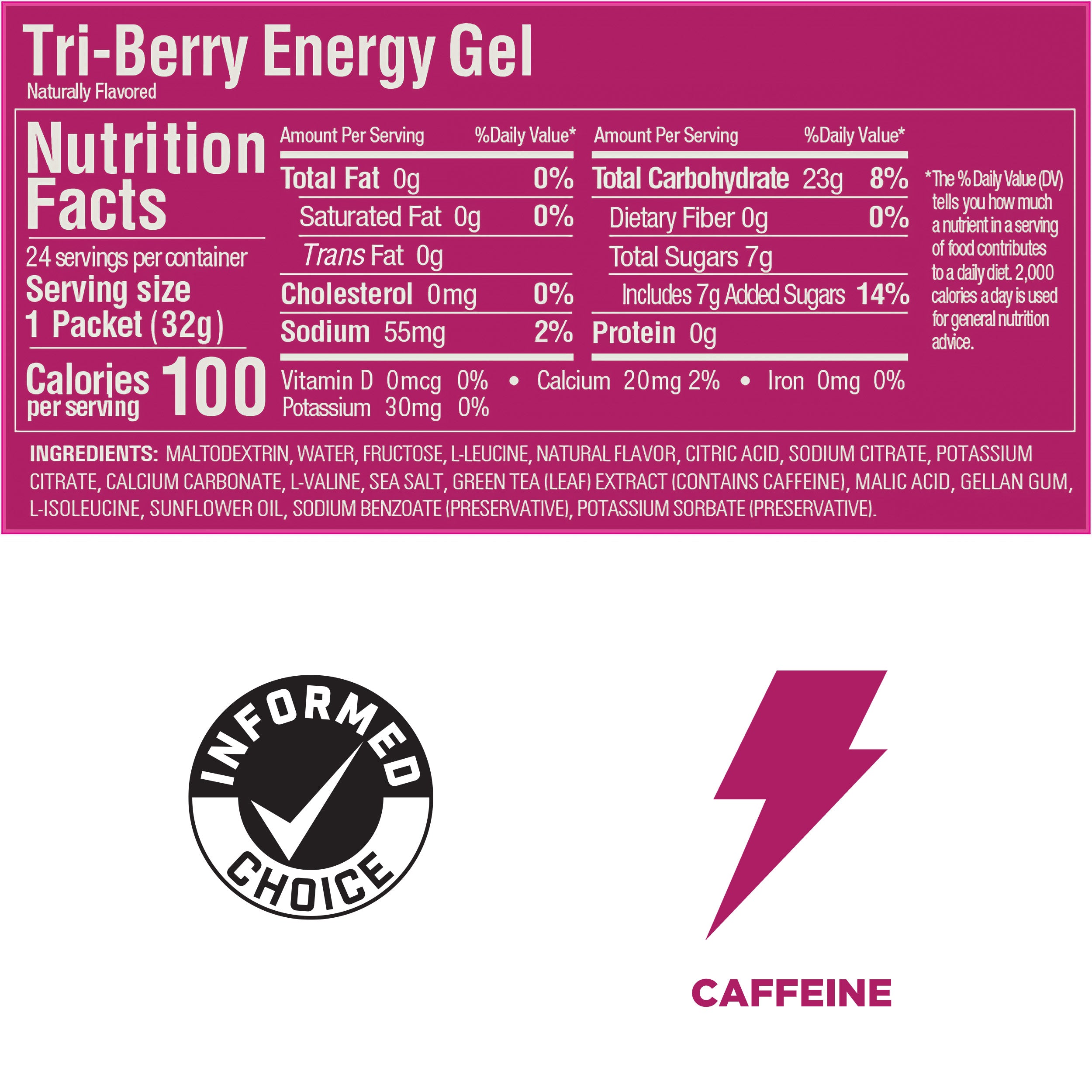 GU Tri Berry Energy Gel (Best by: May 2024)
