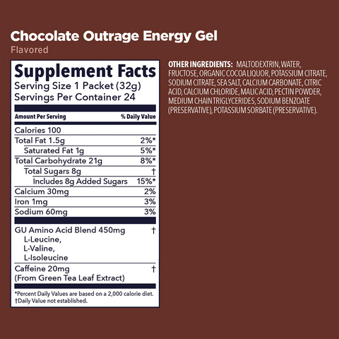 GU Chocolate Outrage Energy Gel