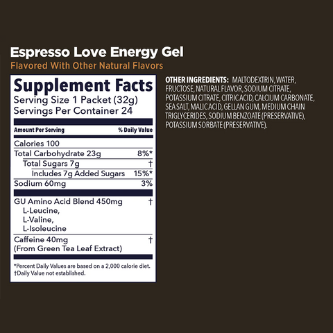 GU Espresso Love Energy Gel