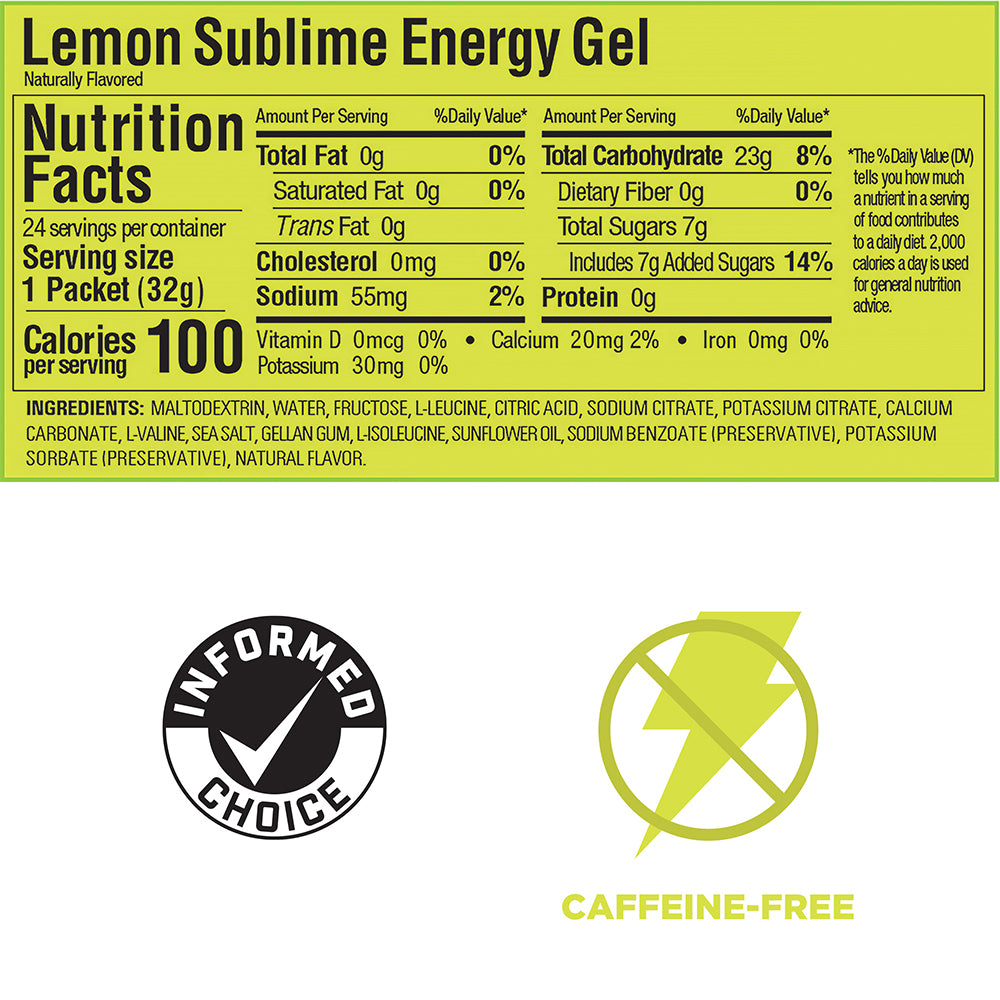 GU Lemon Sublime Energy Gel
