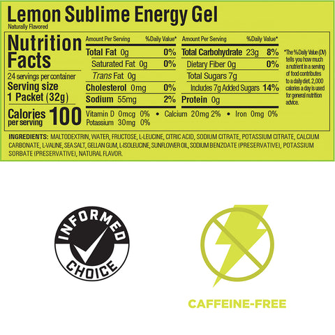 GU Lemon Sublime Energy Gel