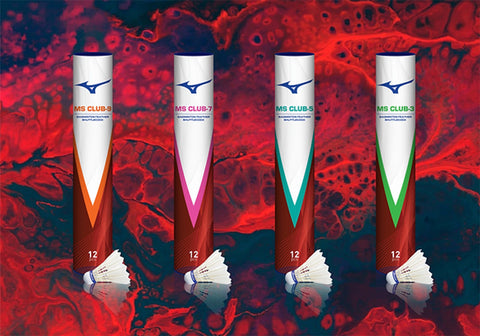 Mizuno MS Club-5 Thick-stem Duck Feather Badminton Shuttlecocks (Sold per piece)