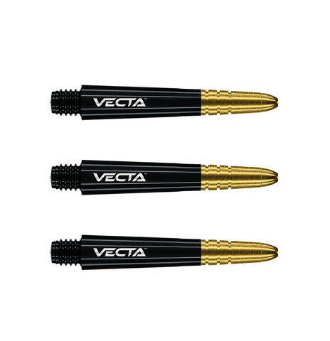 Winmau Vecta Black- Gold Dart Shafts