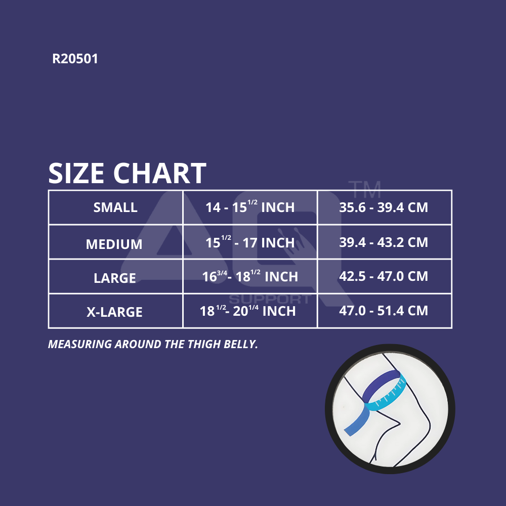 AQ Floating Run Compression Thigh Sleeve