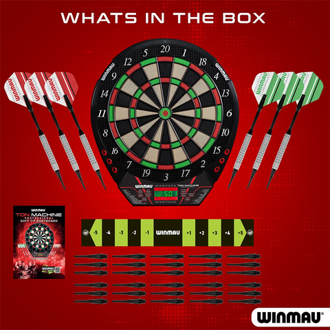Winmau Electronic Dartboard Ton Machine Soft Tip