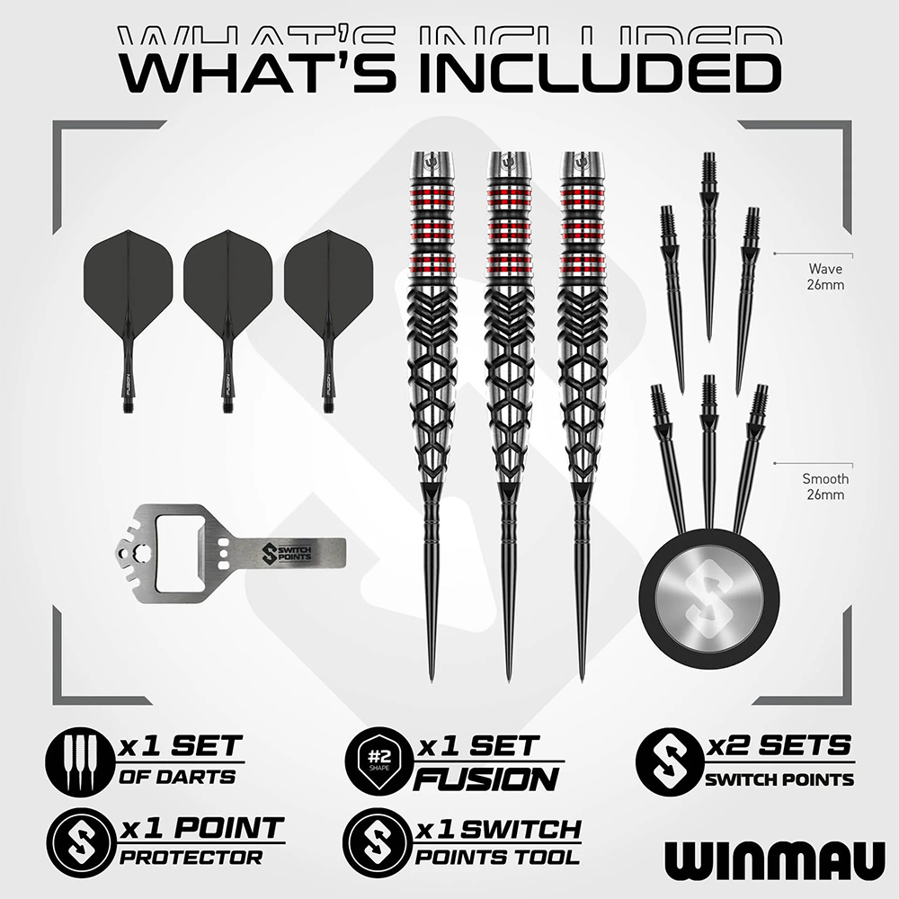 Winmau Steel Tip Switch Point Fornax (Tapered)