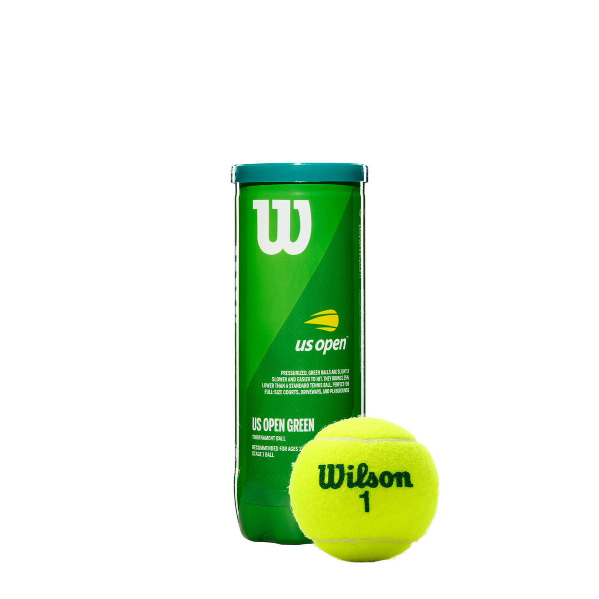 Wilson US Open Green Tournament 3-Balls Tennis Balls
